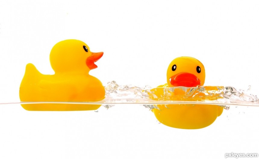 Rubber Duckie, Yer the one! photoshop picture)