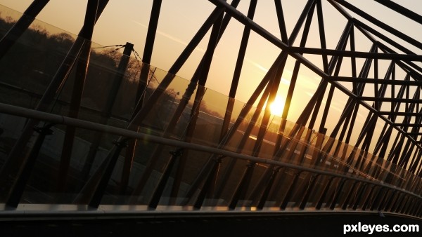 Bridge at sundown