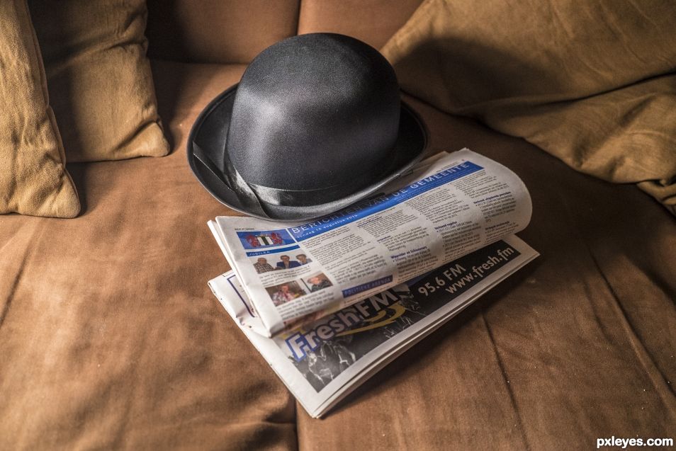 Creation of Dark days a-hat: Step 1