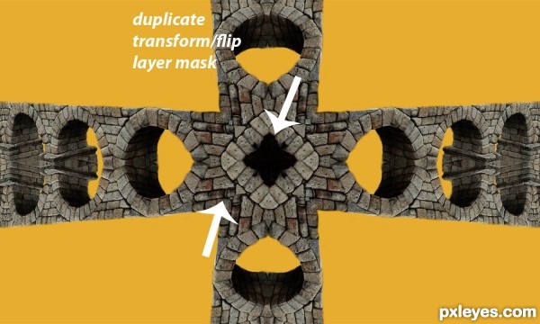Creation of kaleidoscope: Step 4