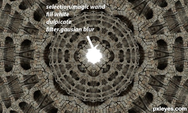 Creation of kaleidoscope: Step 6