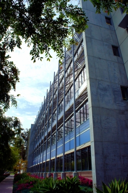 Silver facade