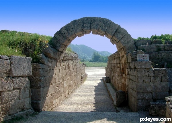 Entrance to ancient stadium