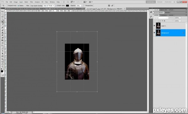 Creation of Knight in shining armor: Step 2