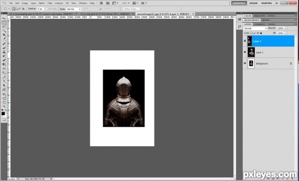 Creation of Knight in shining armor: Step 4