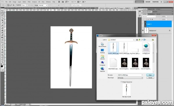 Creation of Knight in shining armor: Step 6