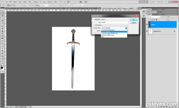 Creation of Knight in shining armor: Step 9