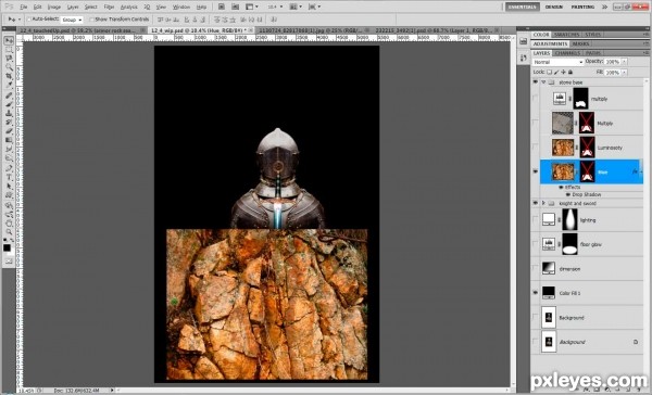Creation of Knight in shining armor: Step 13