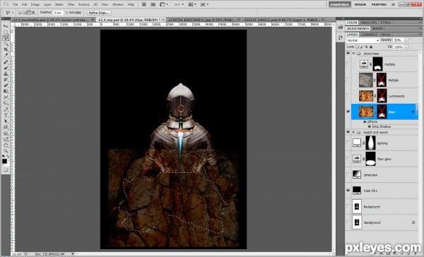 Creation of Knight in shining armor: Step 14