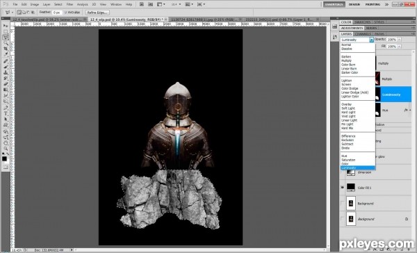 Creation of Knight in shining armor: Step 16