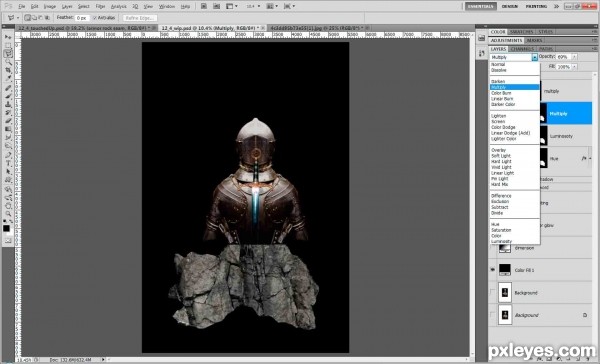 Creation of Knight in shining armor: Step 18