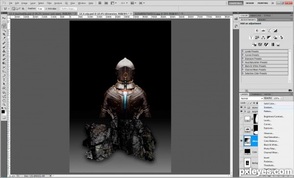 Creation of Knight in shining armor: Step 20