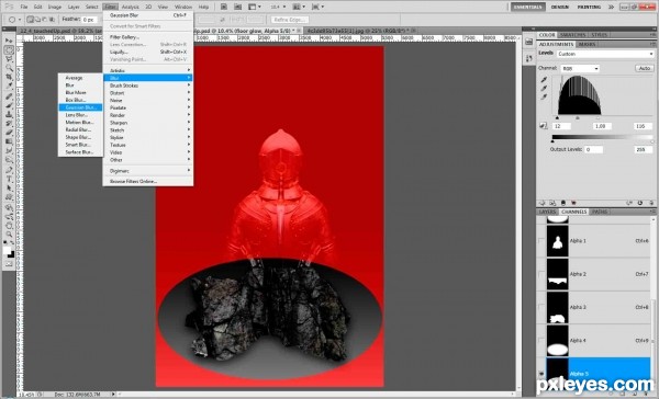 Creation of Knight in shining armor: Step 22