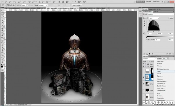 Creation of Knight in shining armor: Step 24
