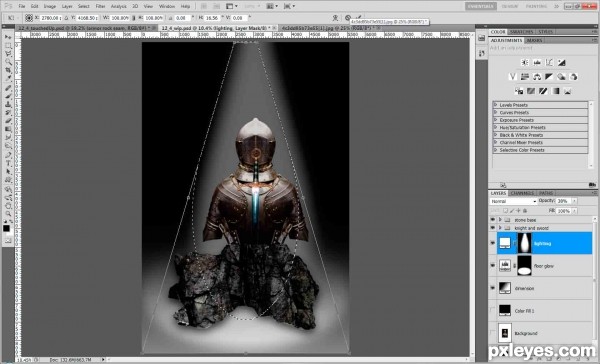 Creation of Knight in shining armor: Step 26