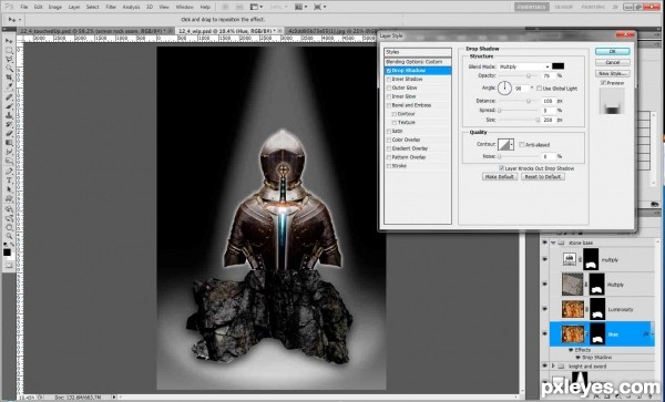 Creation of Knight in shining armor: Step 28
