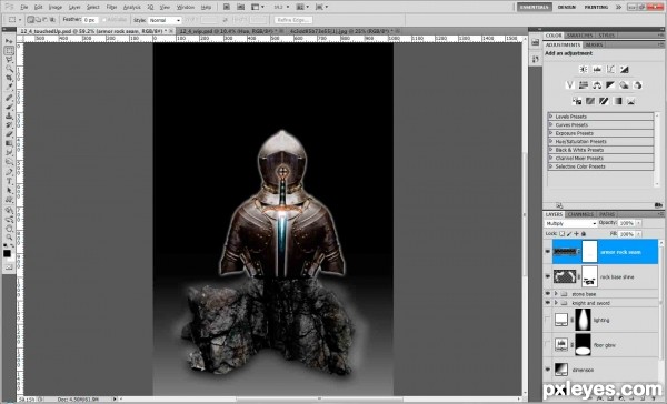 Creation of Knight in shining armor: Step 29