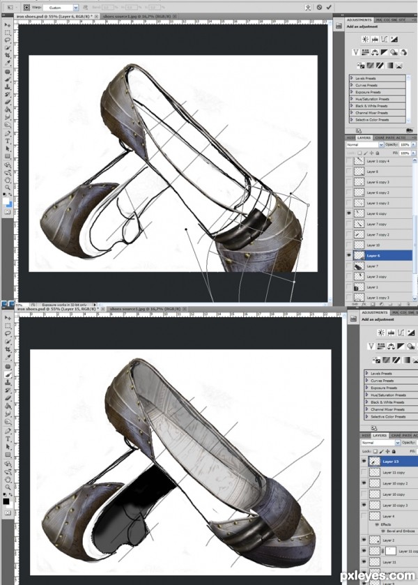 Creation of shoes: Step 2