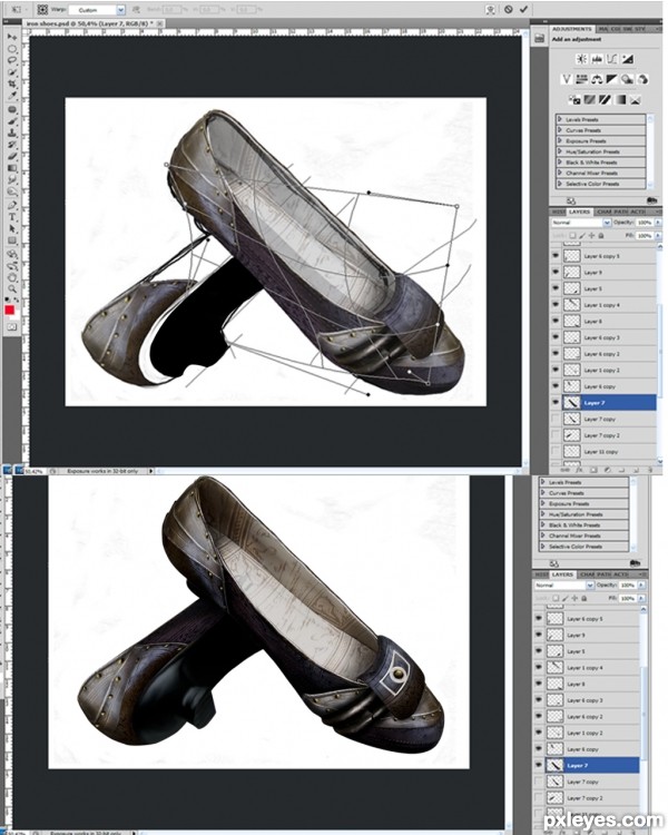 Creation of shoes: Step 3
