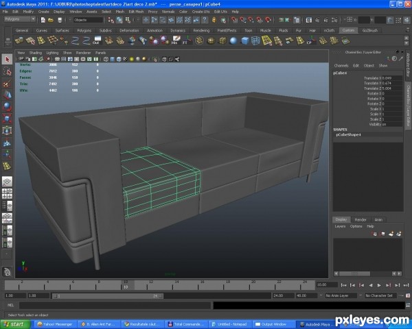 Creation of art deco interior: Step 4