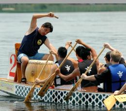 Dragon boat drummer