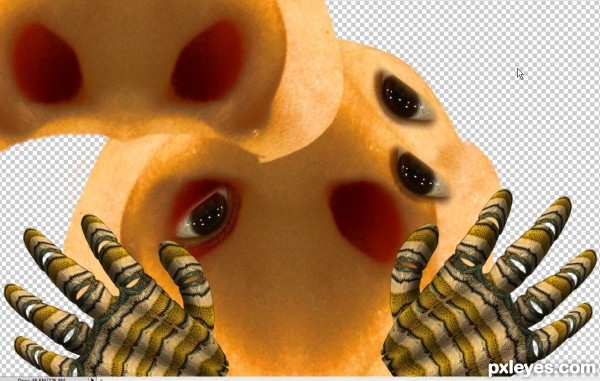 Creation of Luna Tuna Butterfly: Step 6