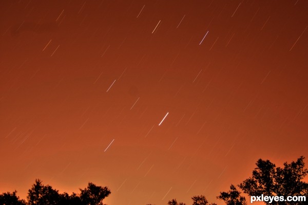 Faux meteor shower