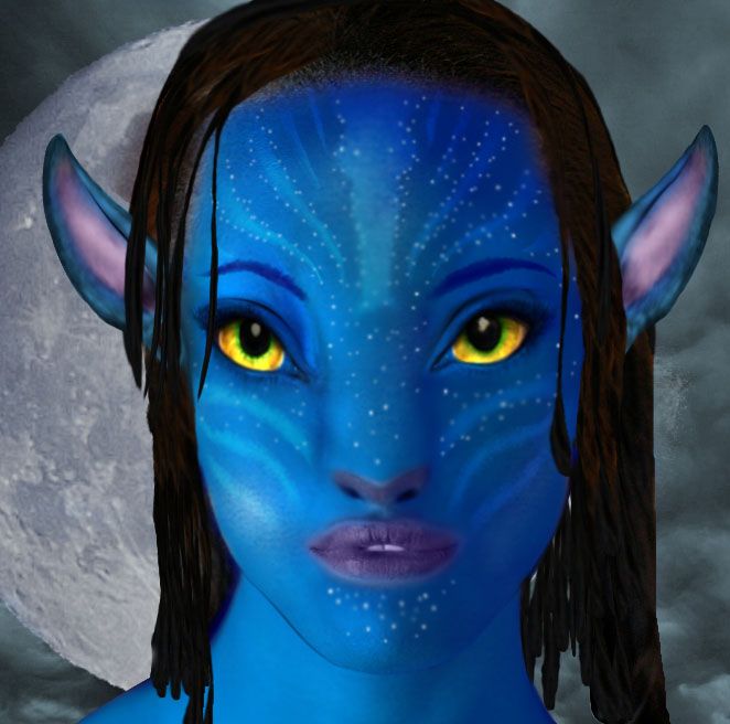 blue avatar picture by