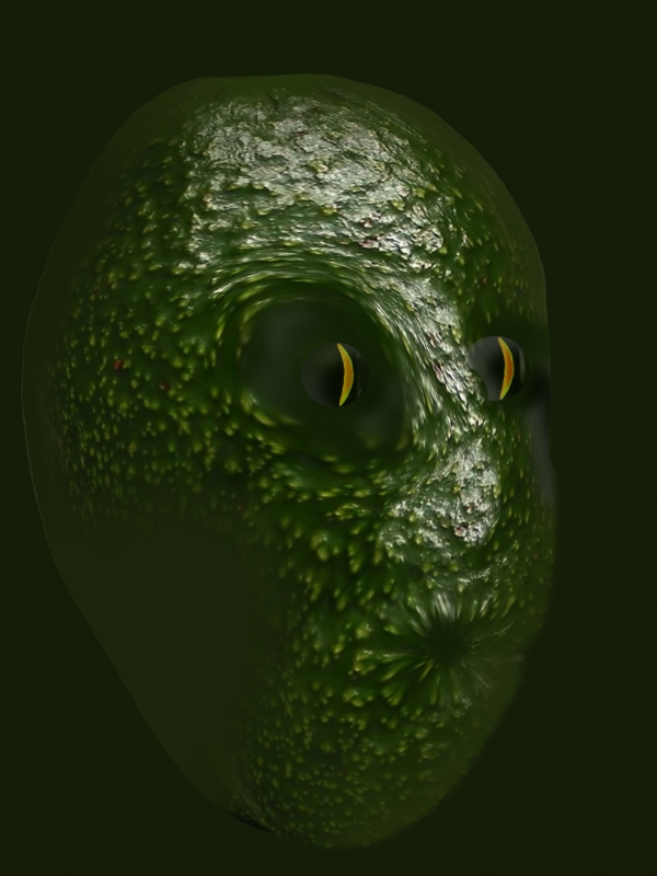 Creation of Avocado Alien: Step 2