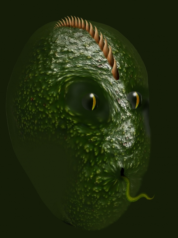 Creation of Avocado Alien: Step 5