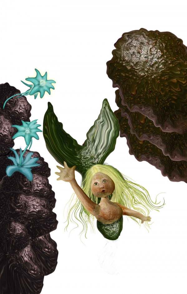 Creation of Blue lilies: Step 5
