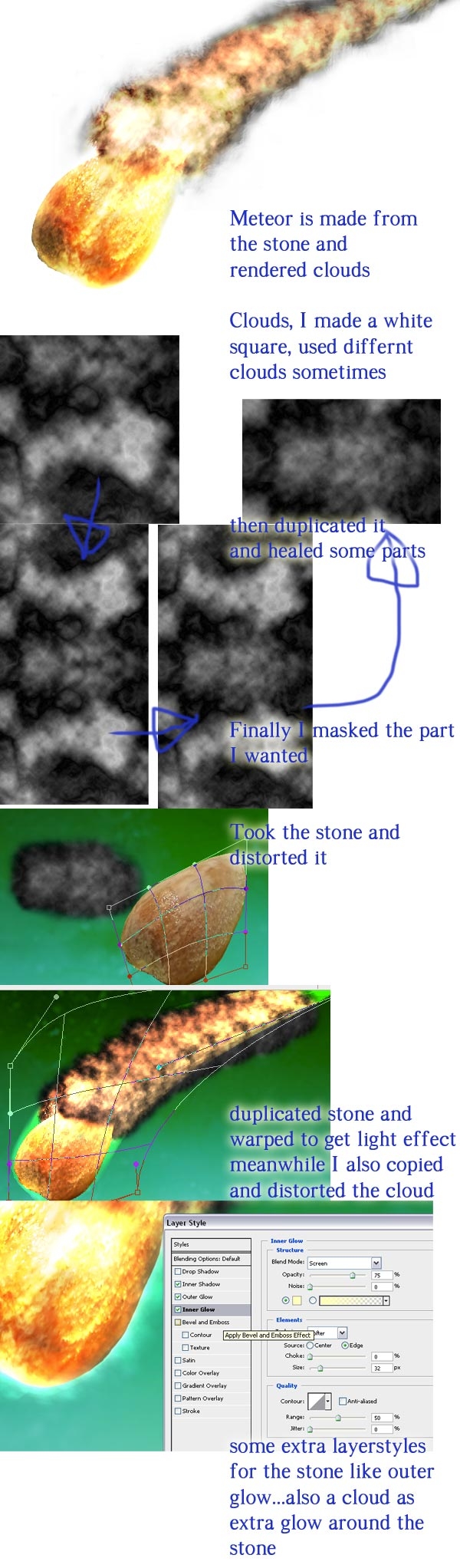 Creation of No, I dont look behind me: Step 9