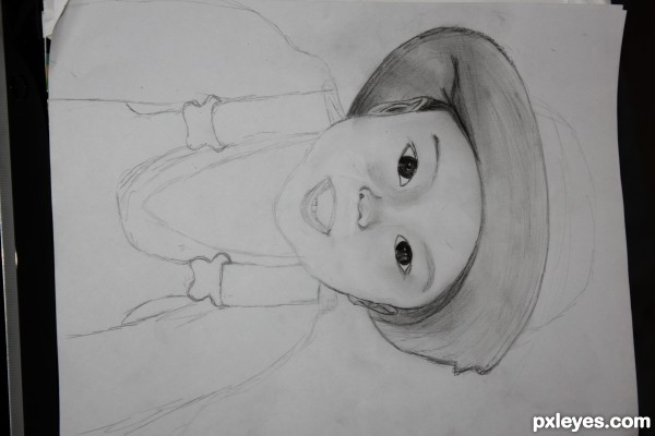 Creation of baby with the hat : Step 2