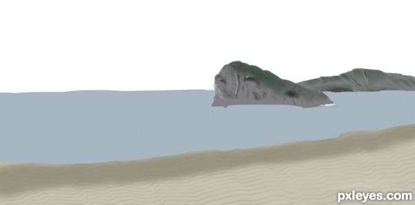 Creation of I wish I was at the beach: Step 3