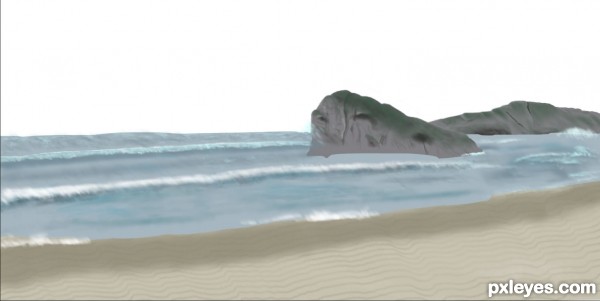Creation of I wish I was at the beach: Step 4