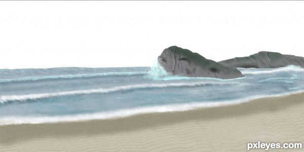 Creation of I wish I was at the beach: Step 5