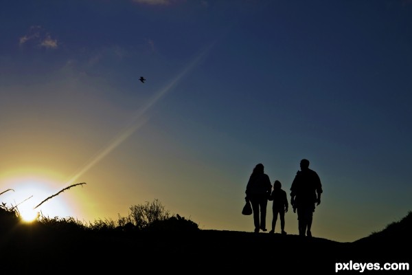 Family Walking