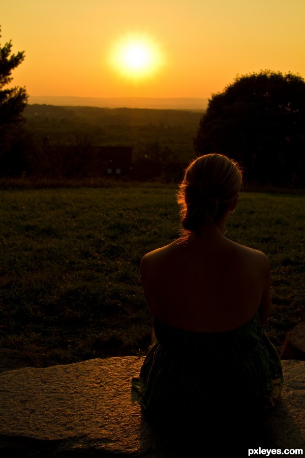 Girl Sunset