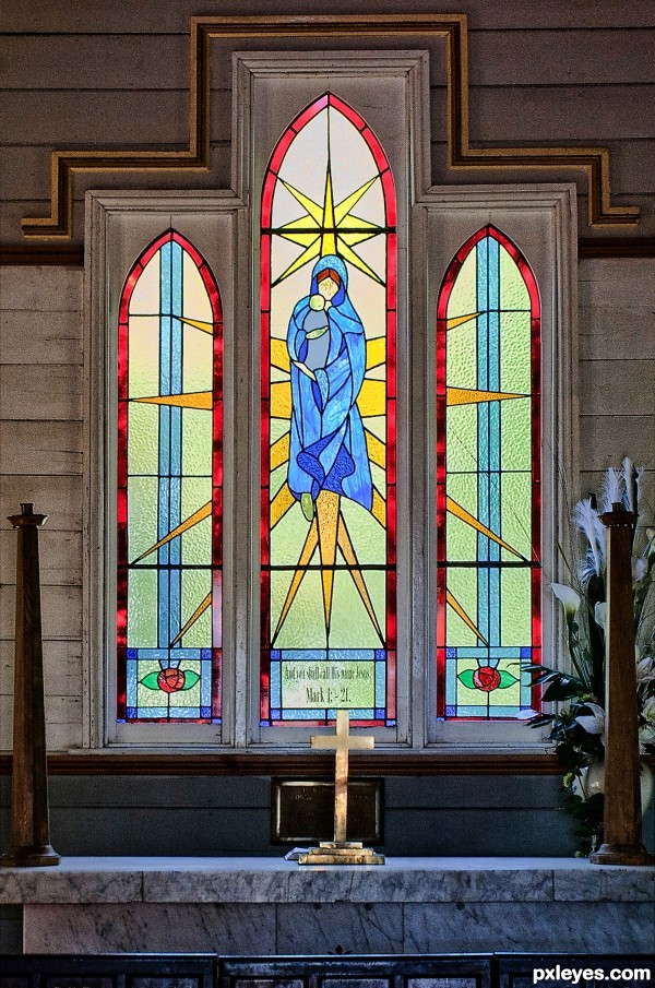 stained glass window