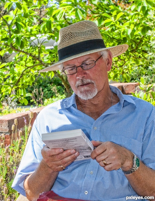 relaxing with a book