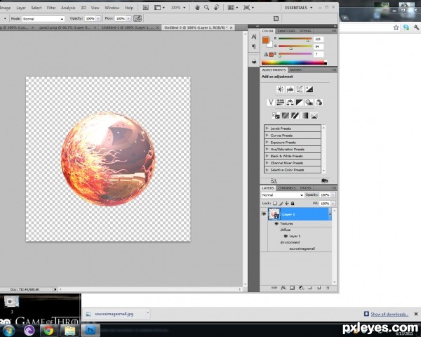 Creation of Sea Space: Step 4