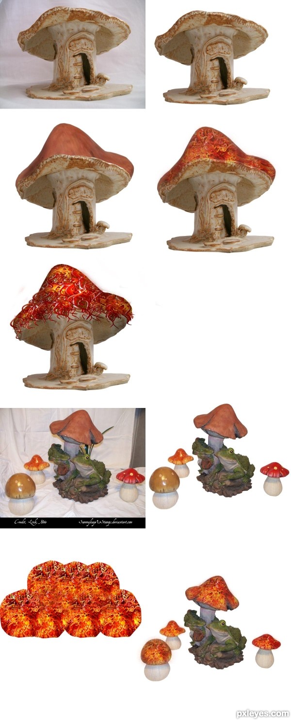 Creation of fantasy mushroom: Step 1