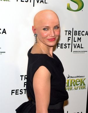 Creation of Bald Cameron Diaz: Final Result