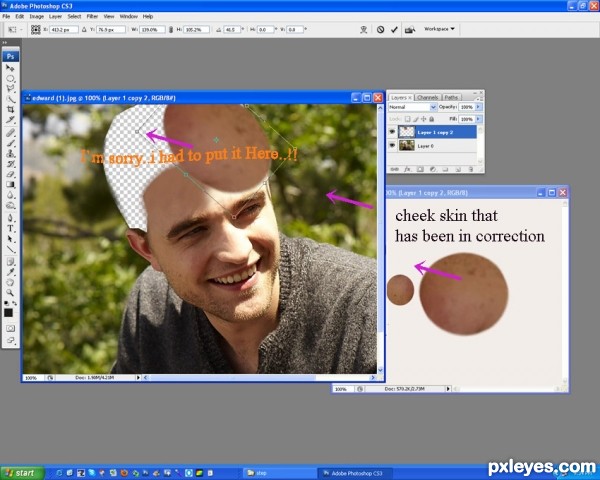Creation of Robert Pattinson: Step 3