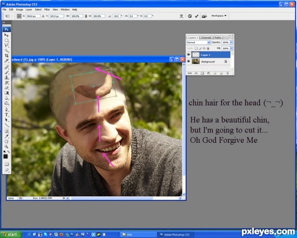 Creation of Robert Pattinson: Step 6