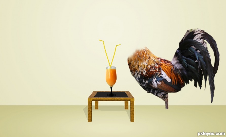 Creation of hen Eagle and Rooster Eagle Fall in Love: Step 8