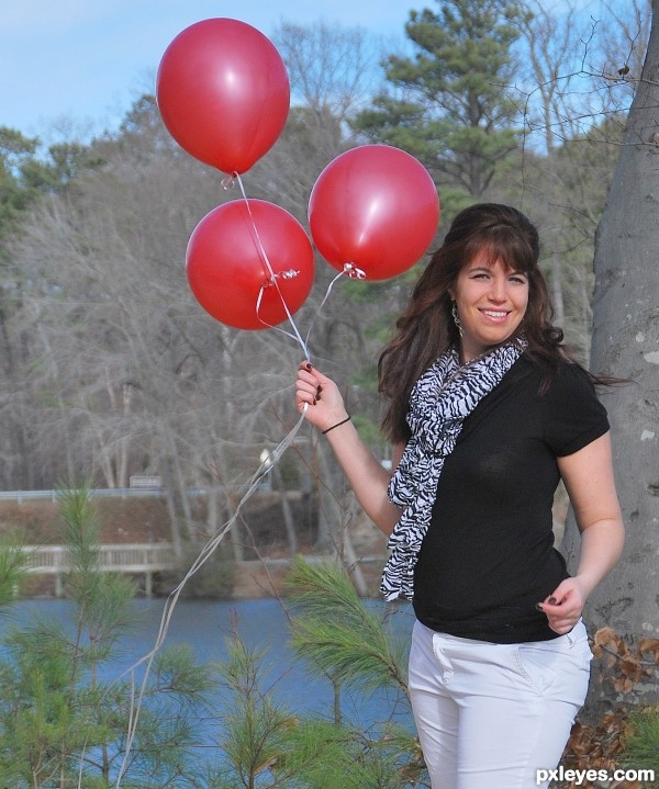 The Girl With Red Balloons
