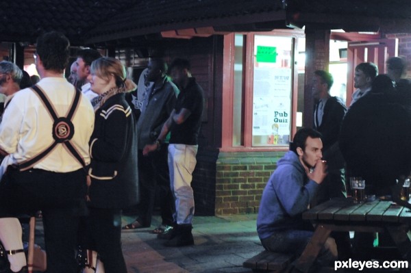 Cigarettes banned outside pub