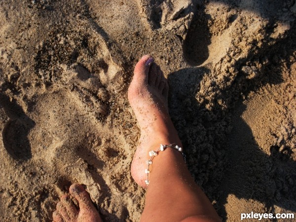 Sandy feet