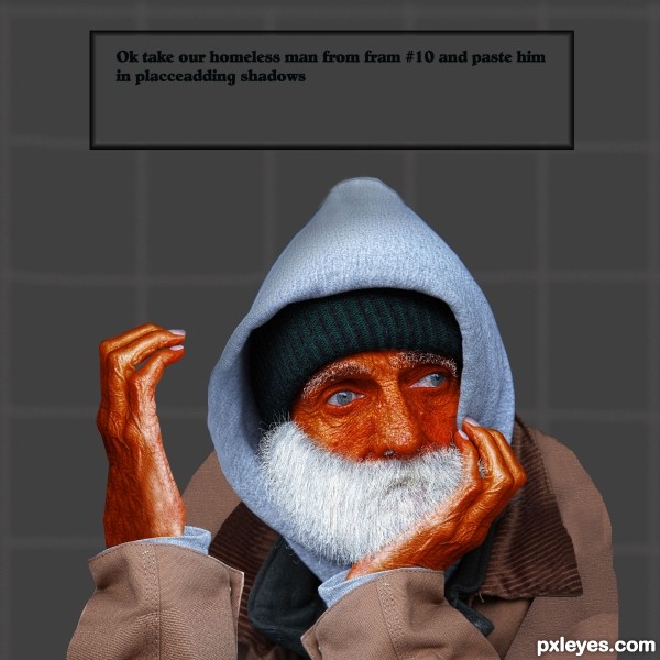 Creation of Please Give Your Help: Step 14